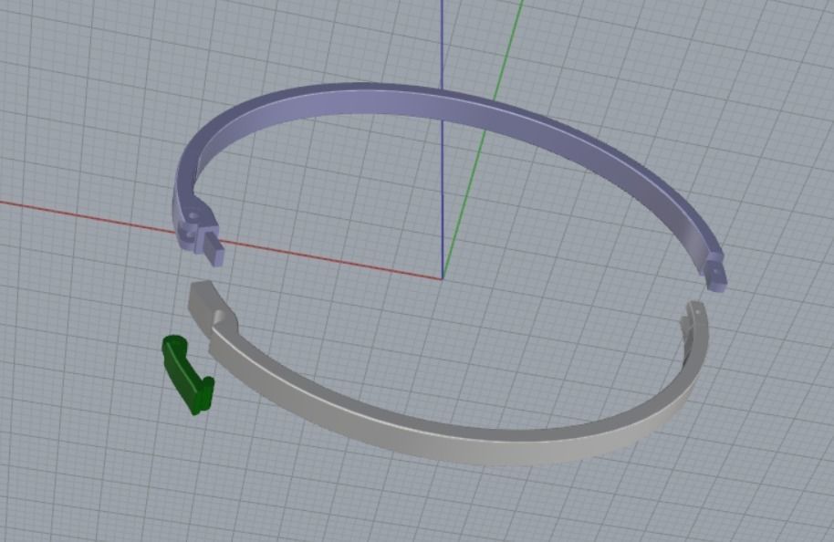 delicate bracelet 3D print model_12