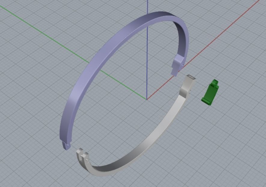 delicate bracelet 3D print model_14