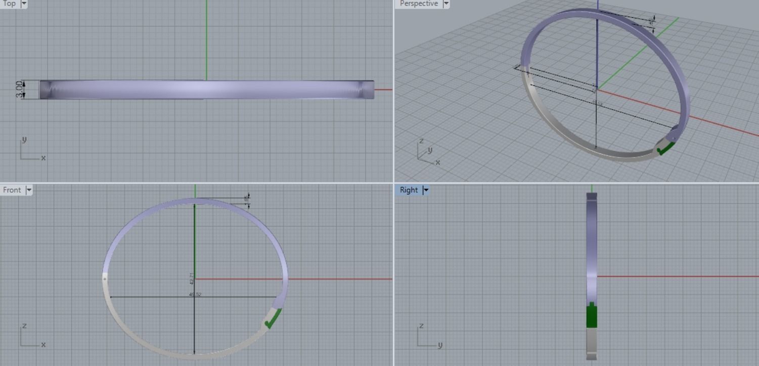 delicate bracelet 3D print model_5