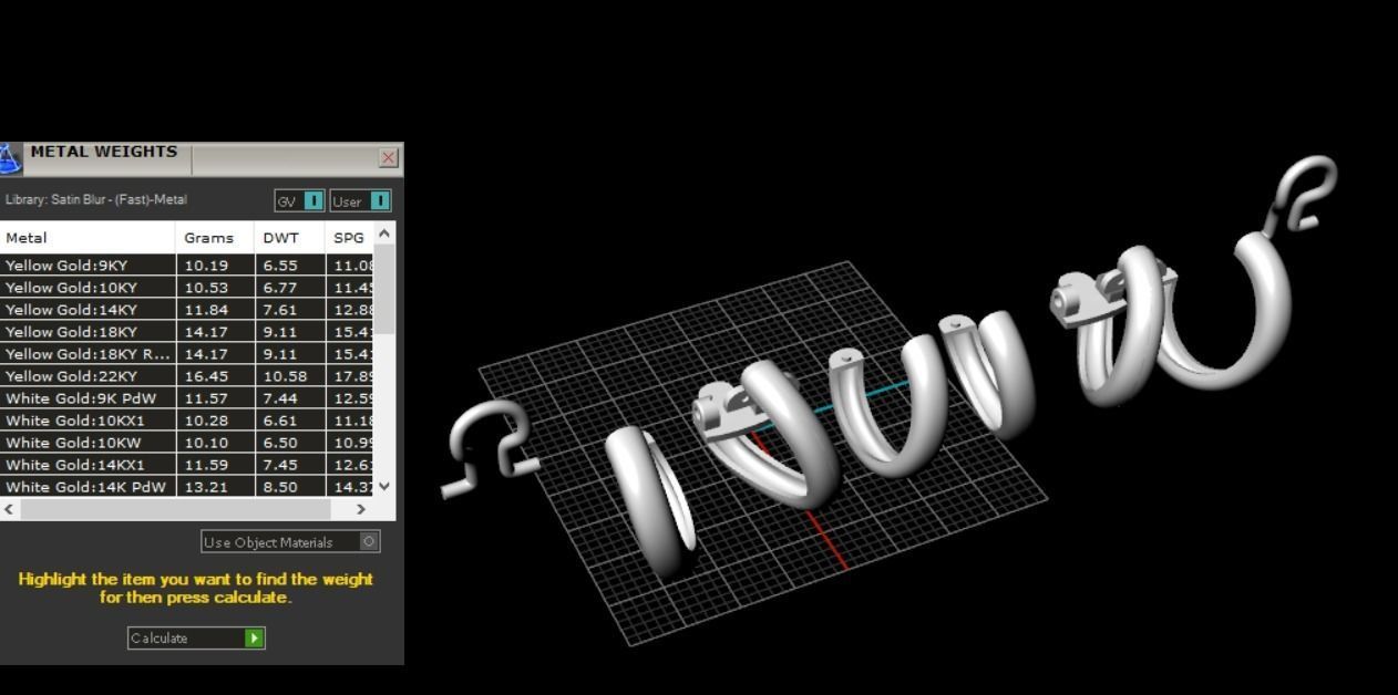 Earrings in different colors 3D print model_6