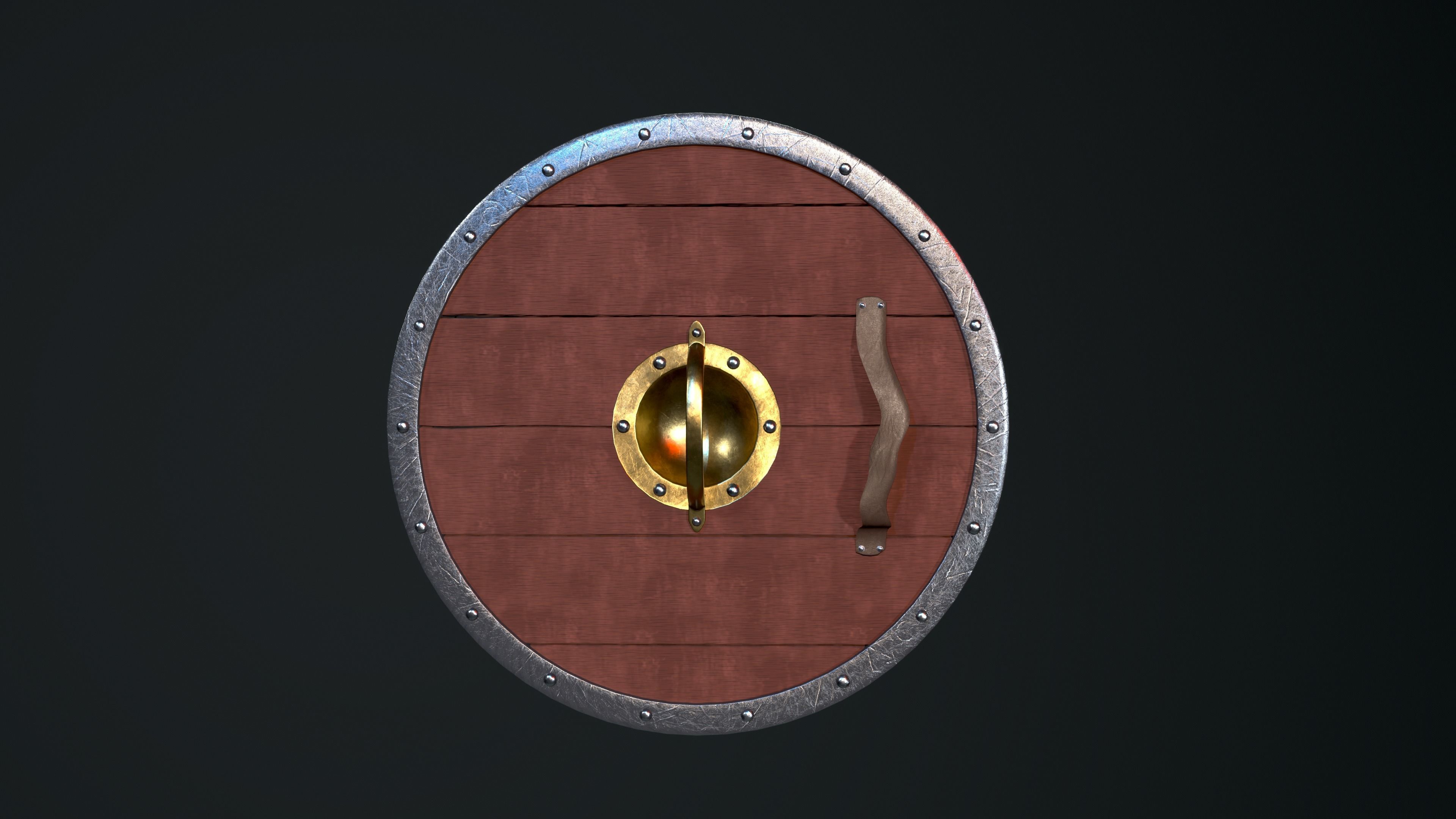 Viking Shield Free 3D model_9