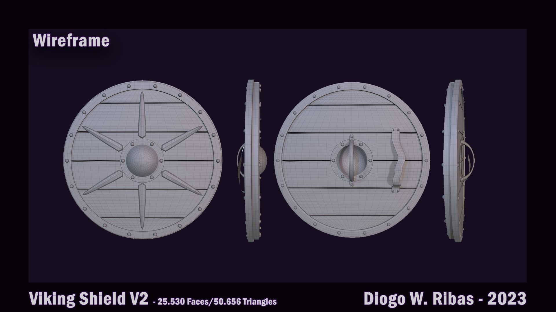 Viking Shield Free 3D model_16