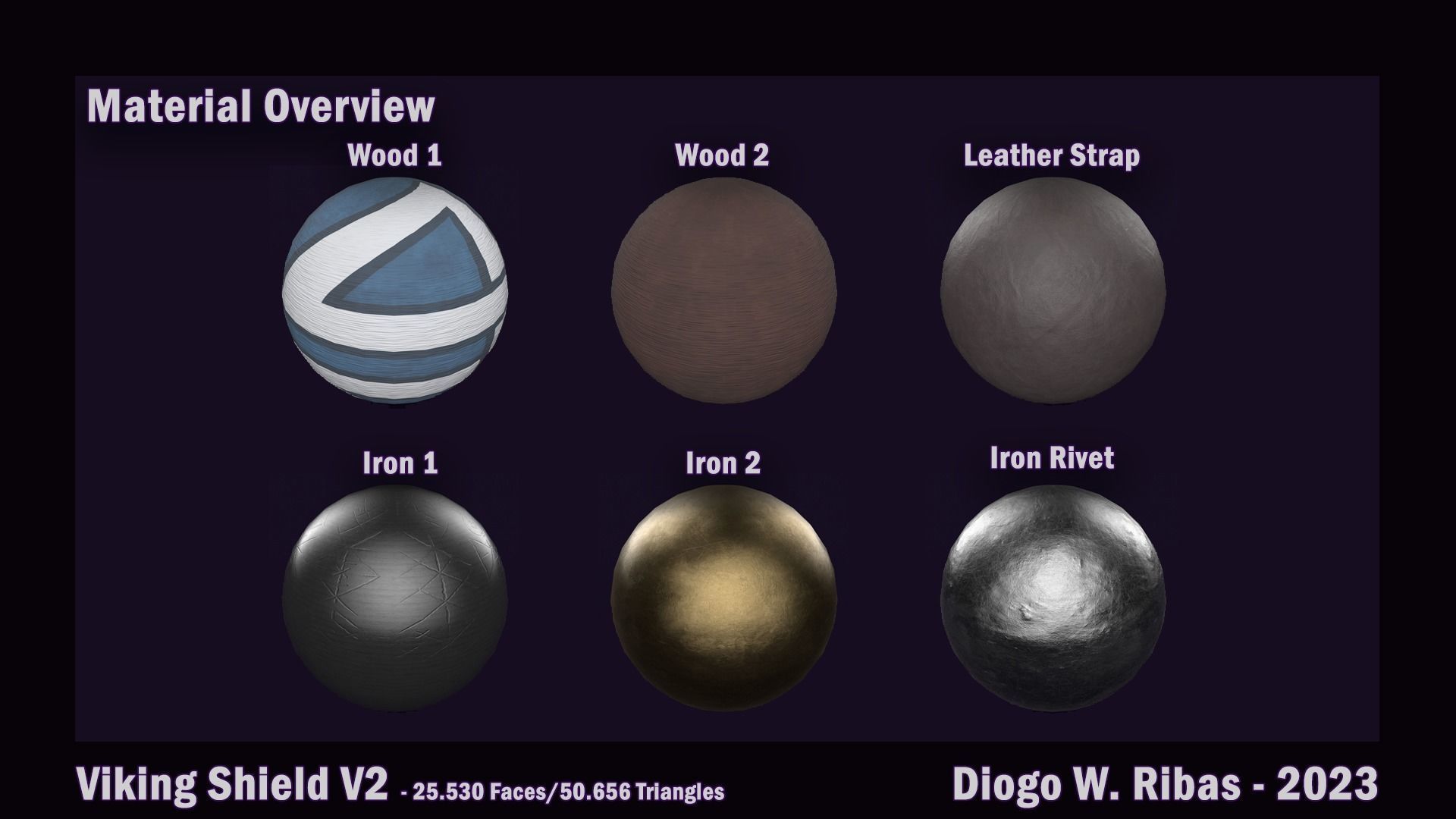 Viking Shield Free 3D model_13