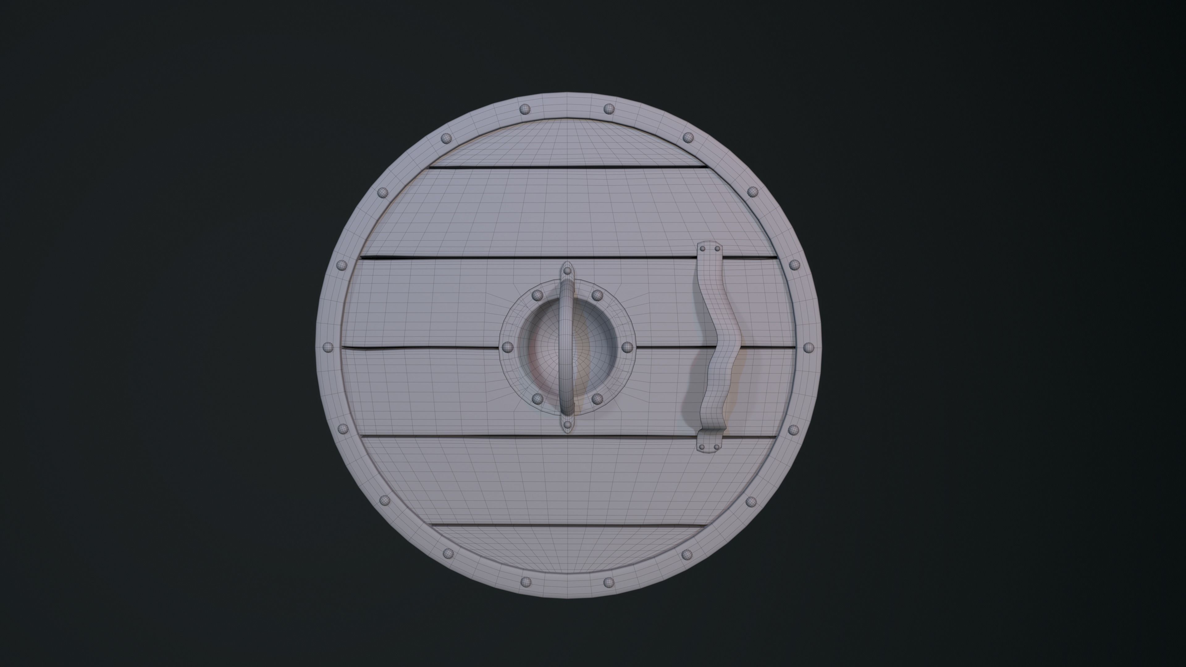Viking Shield Free 3D model_10