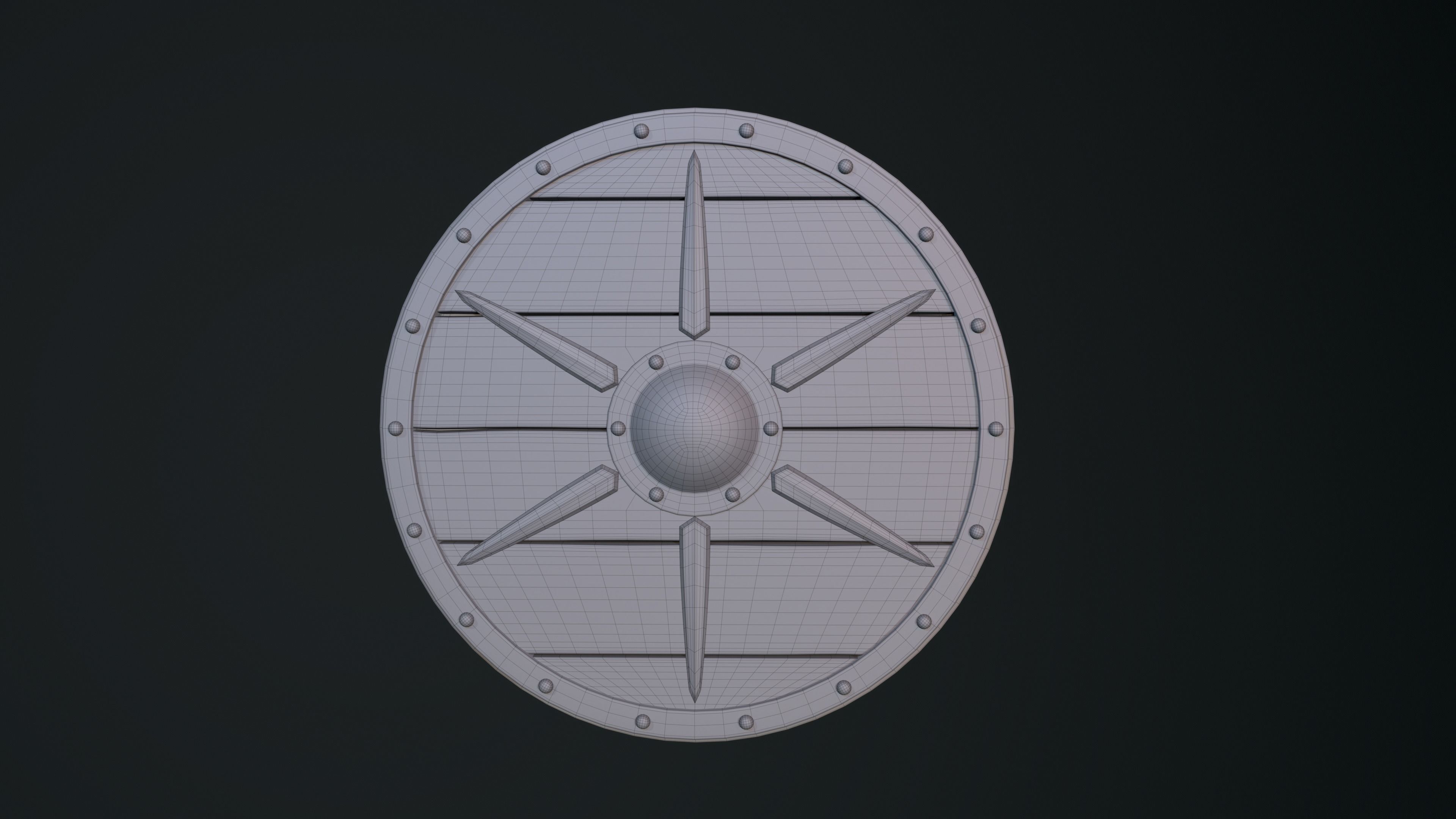 Viking Shield Free 3D model_6