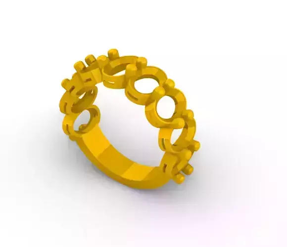 Oval Stone Hoop Argolla De Piedra Oval  SM