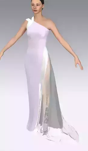 White satin silk and lilac matte fabric color