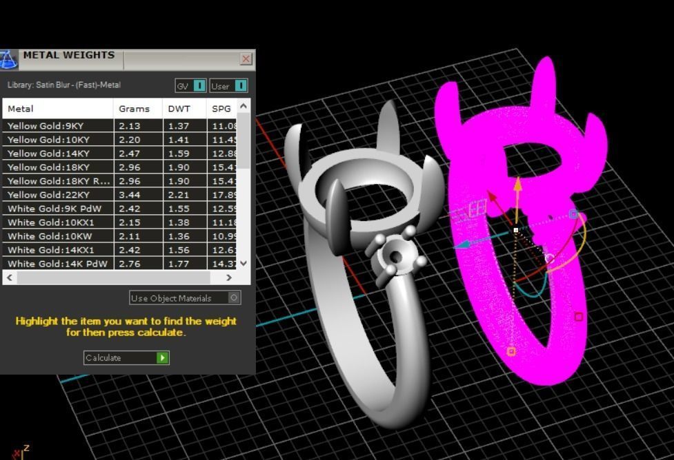 2 ring 3D print model_5