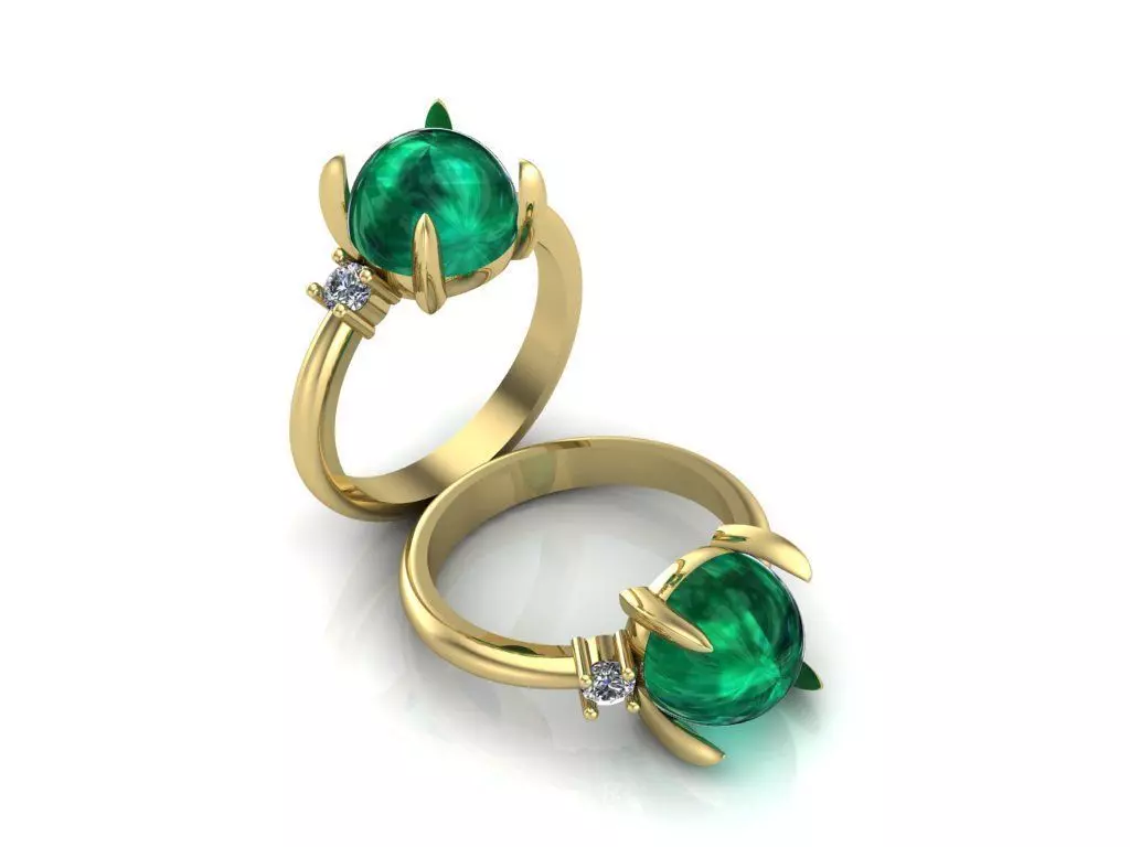 2 ring 3D print model_0