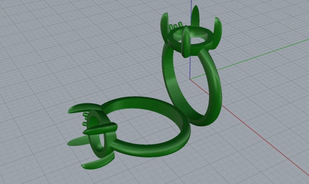 2 ring 3D print model_10