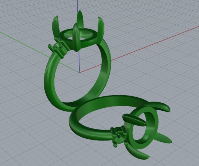 2 ring 3D print model_9