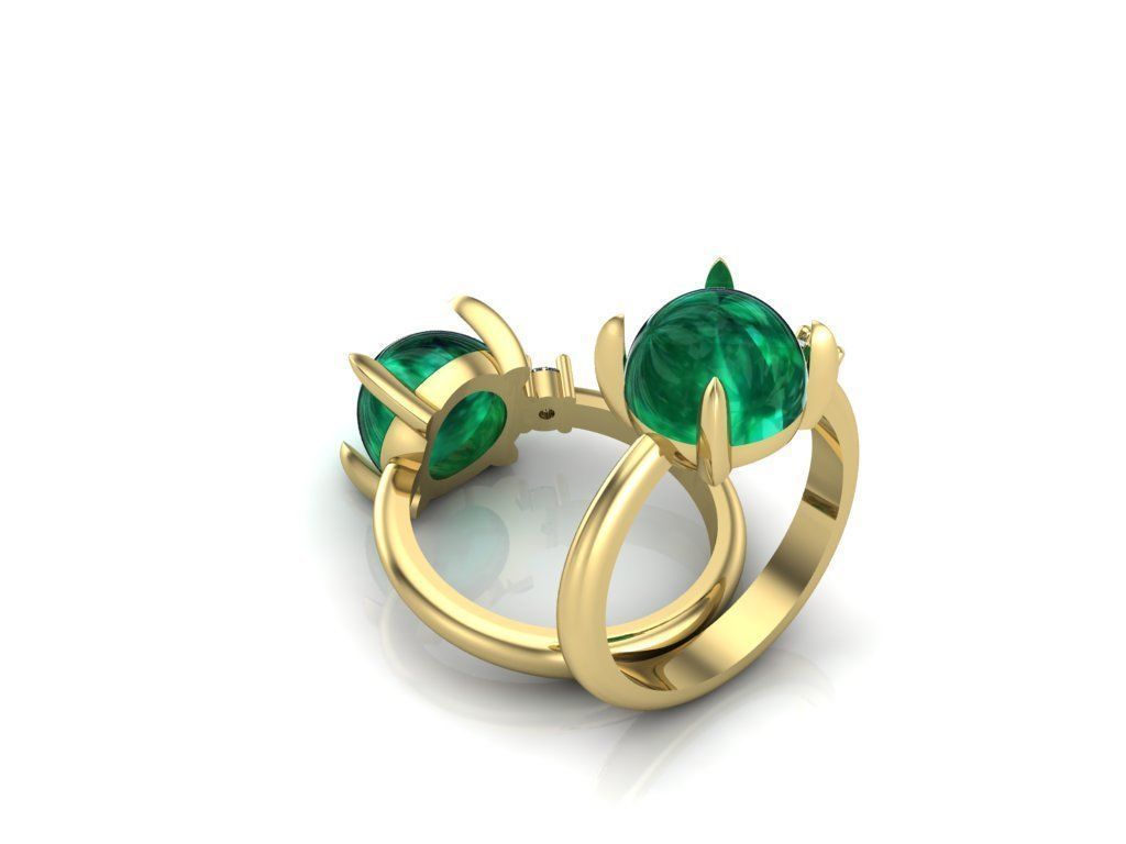 2 ring 3D print model_2