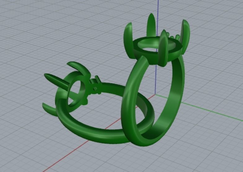 2 ring 3D print model_11