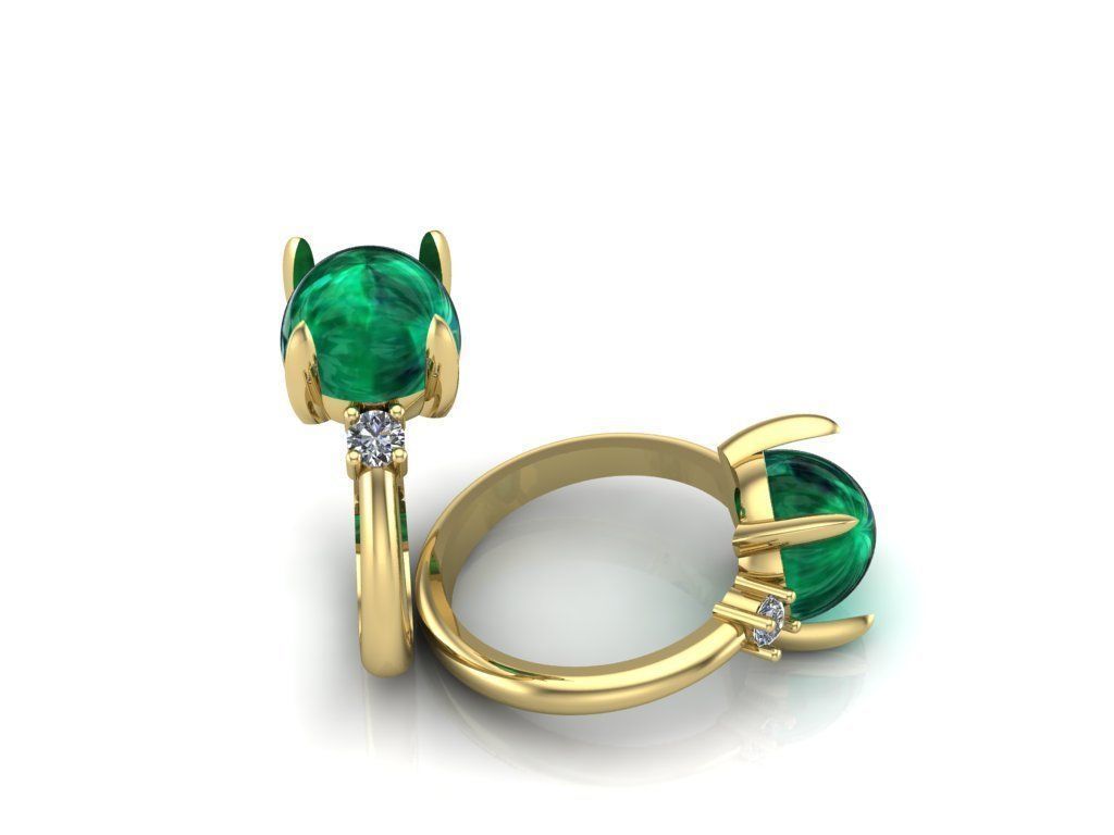 2 ring 3D print model_3