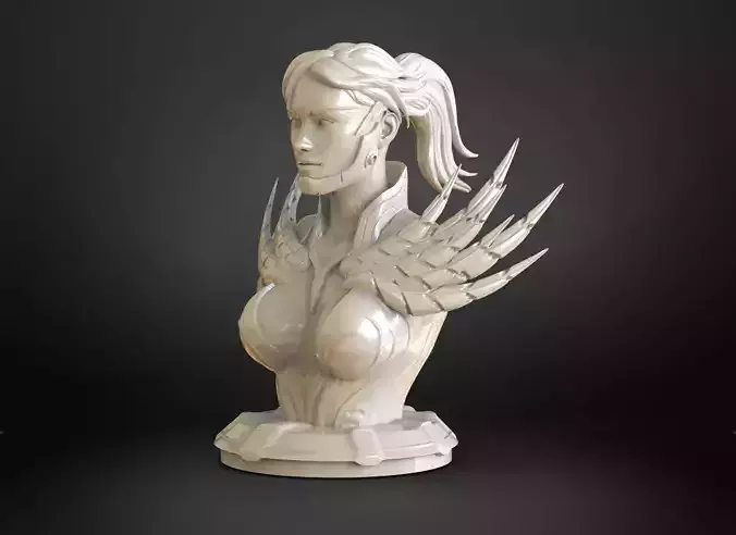 Fiction Woman Bust 3D print model