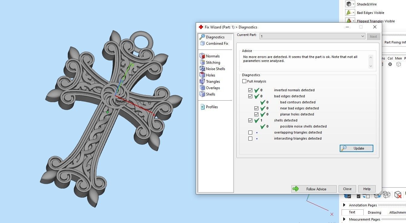 Armenian cross pendant 3D print model_10