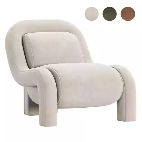  Ellis Chair Mohair Pewter