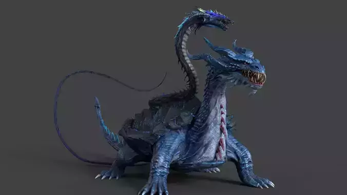 Chinese Dragon  Xuanwu 3D model