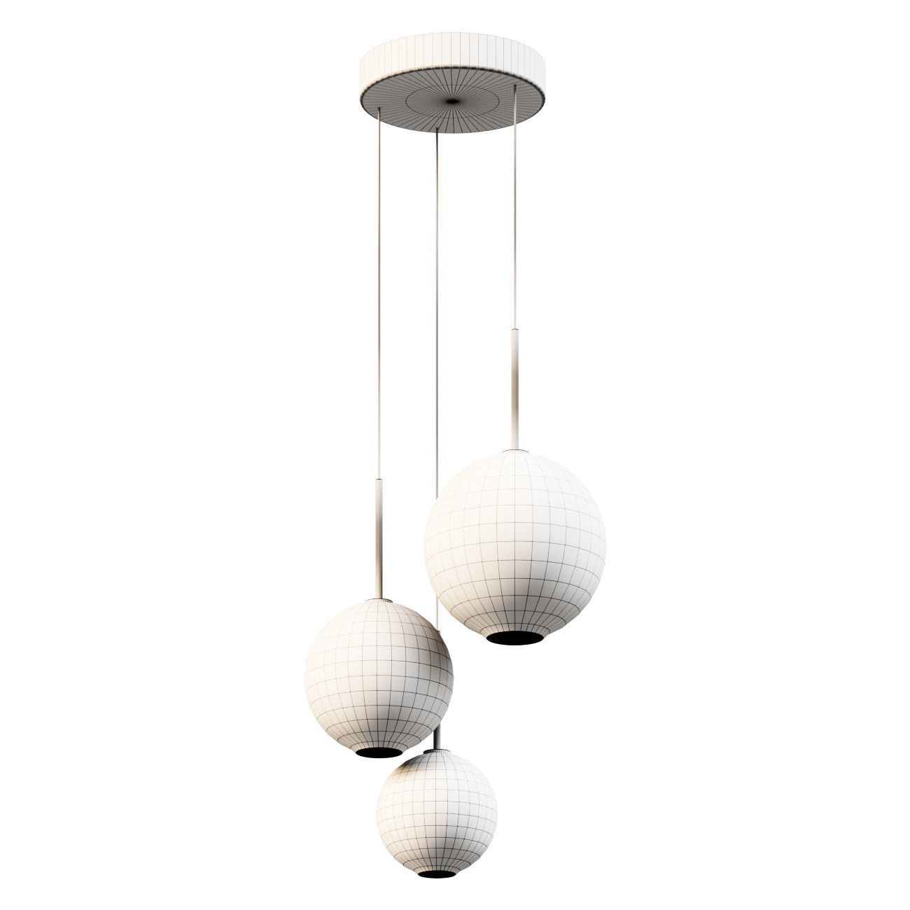 Ceiling round modern chandelier of the Middle Age MD2723 3D model_1