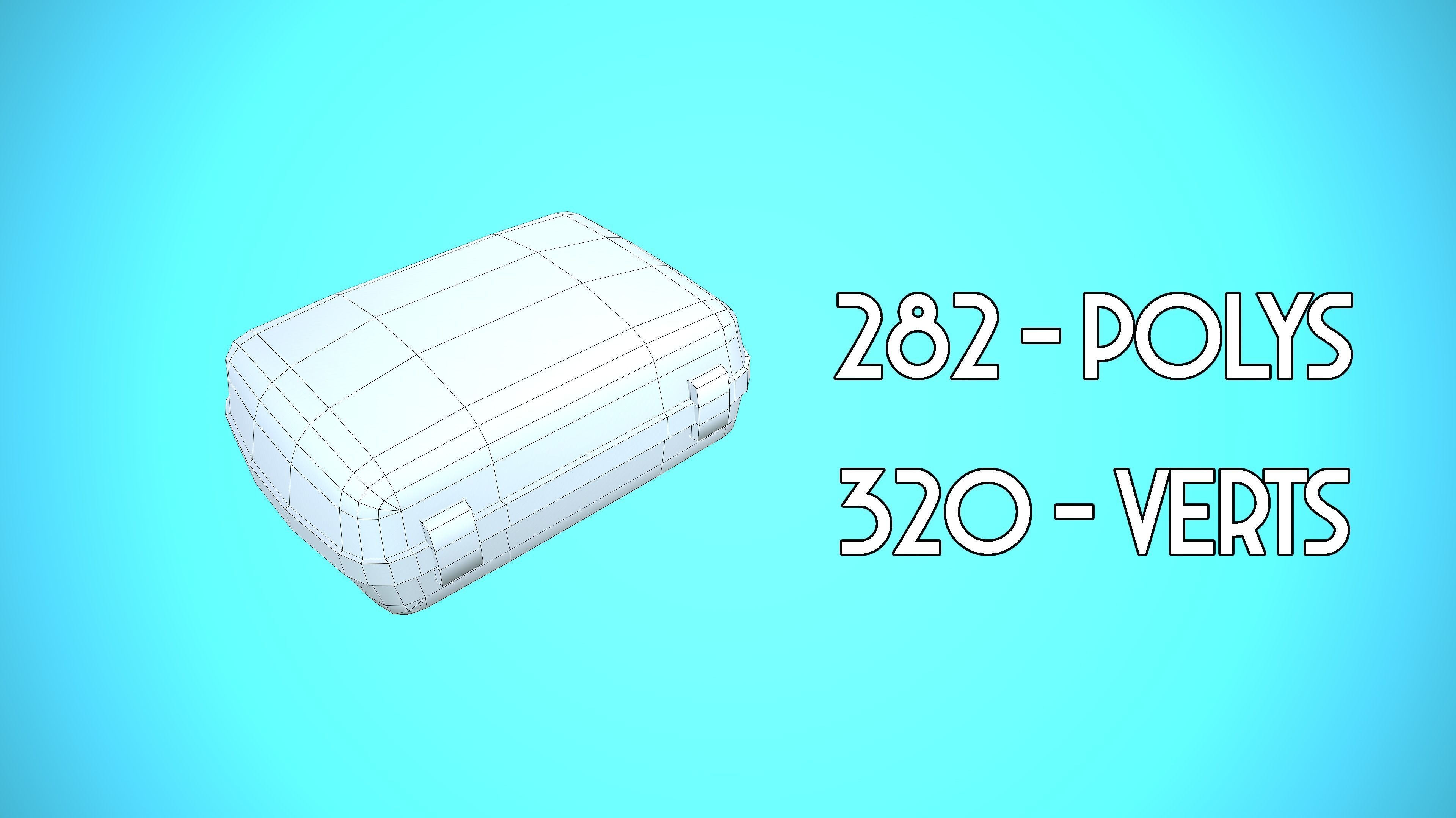 MEDKIT MEDICAL KIT CARTOON STYLIZED Low-poly 3D model_2