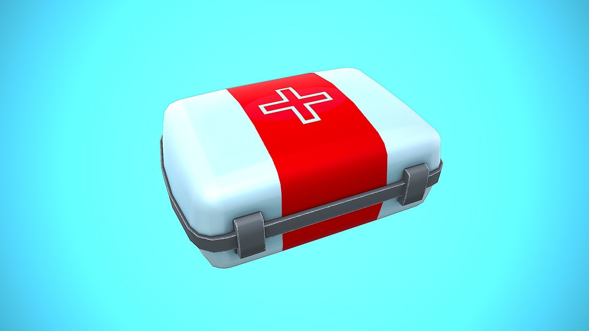 MEDKIT MEDICAL KIT CARTOON STYLIZED Low-poly 3D model_5