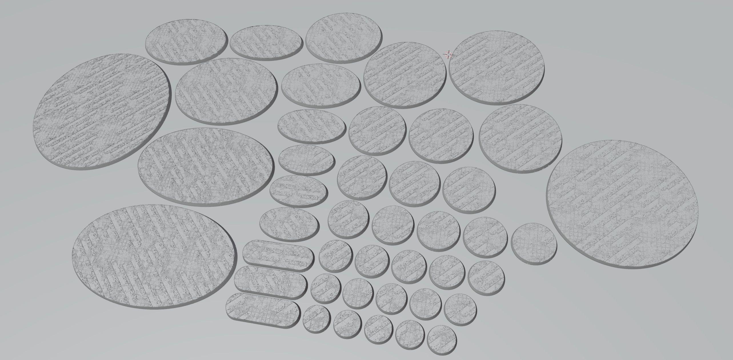 HD Base Set 20 - Hazard Concrete 3D print model_2