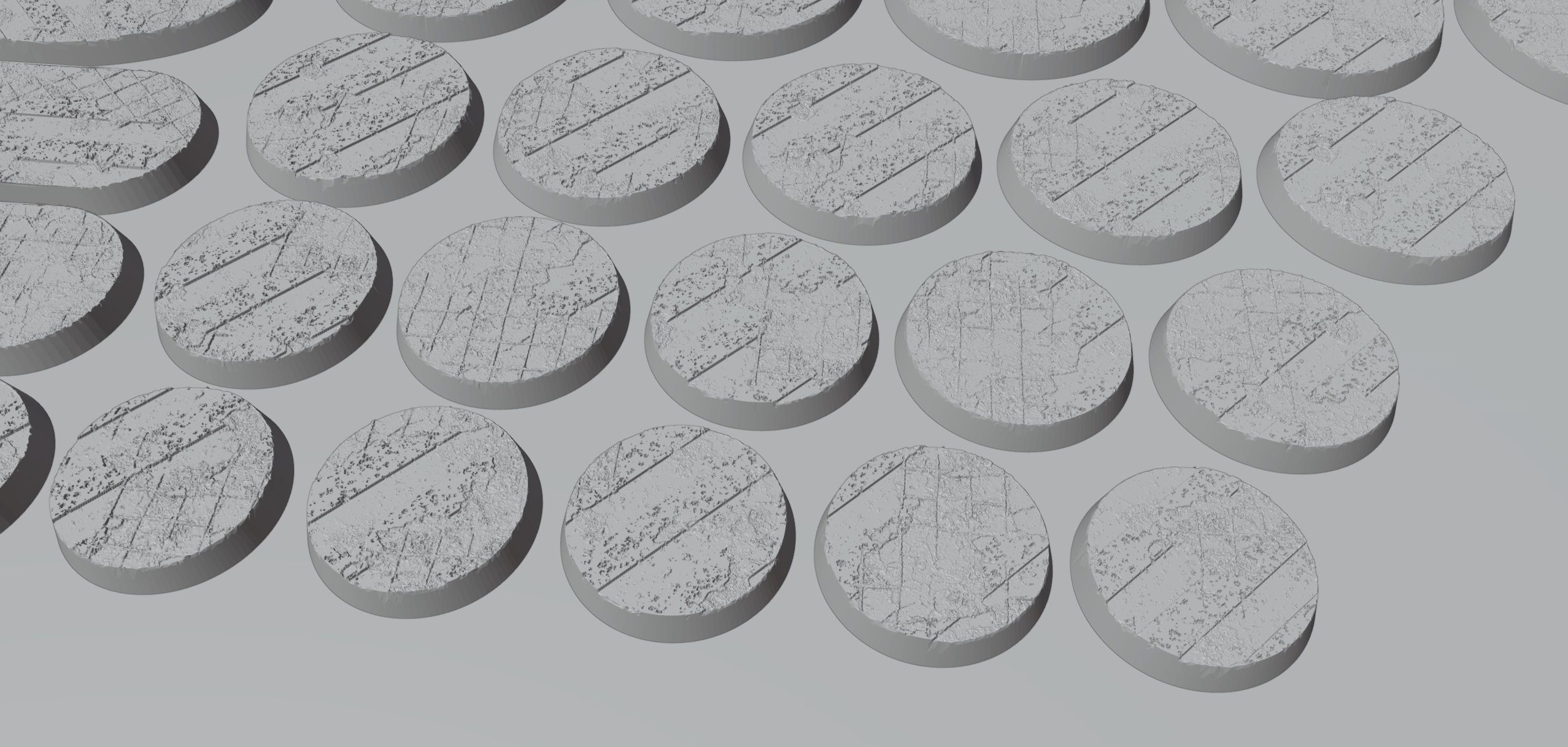 HD Base Set 20 - Hazard Concrete 3D print model_4