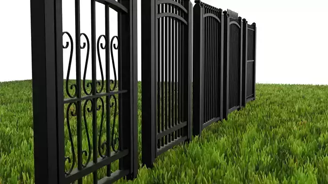 5Pc Small Iron Gate Asset Pack