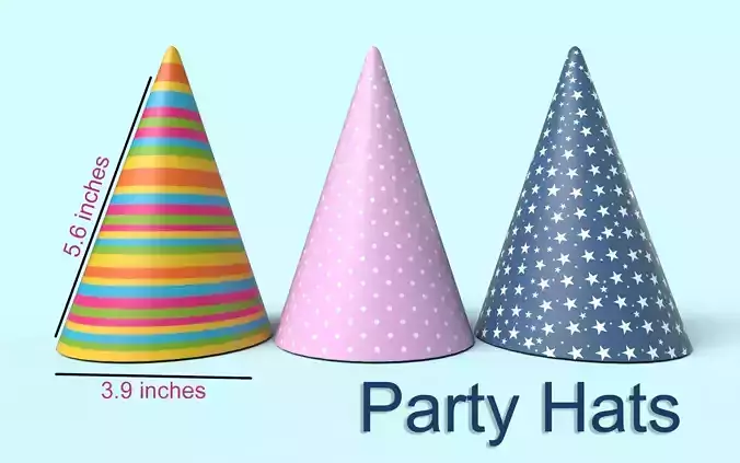 Party Hats 3D model