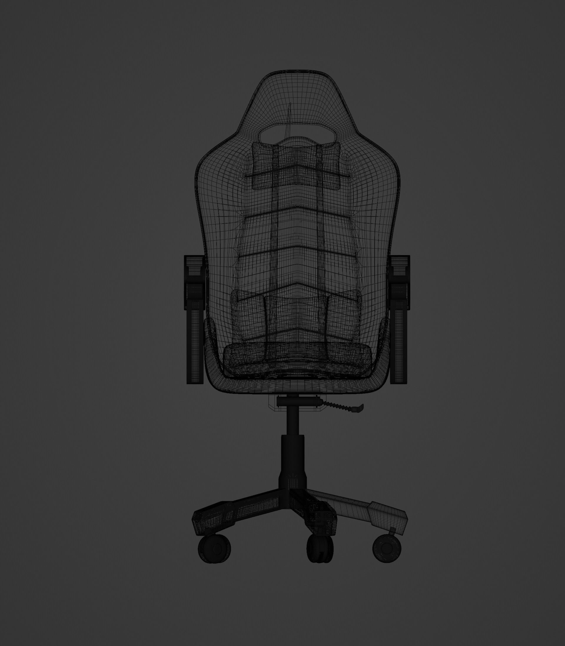Gaming Chair 3D model_5
