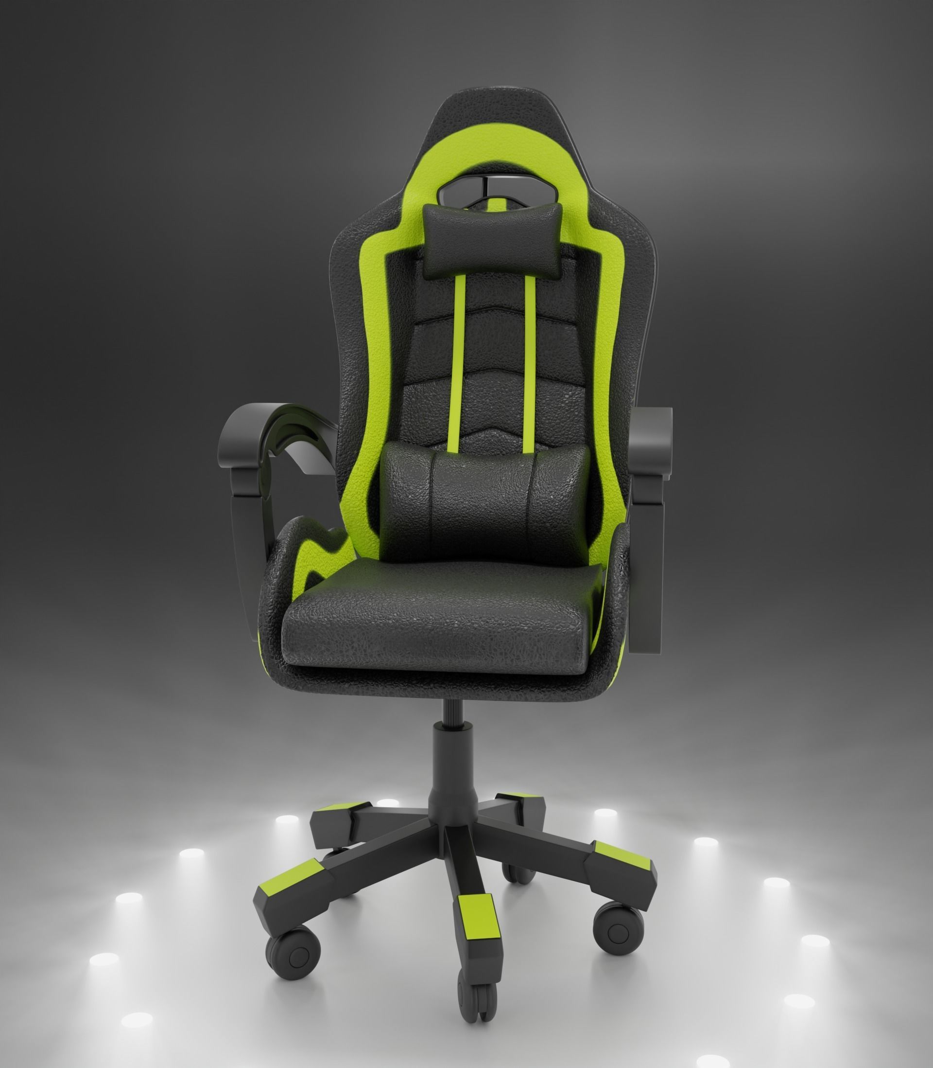 Gaming Chair 3D model_2