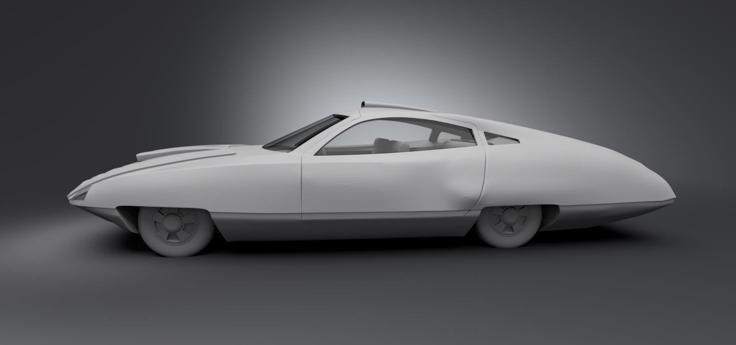 Ed Strakers Car Scale model 3D model 3D printable | CGTrader
