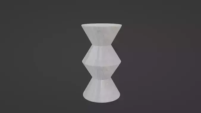 Marble Pedestal Decoration Table 3D model