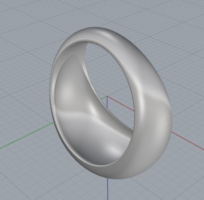 female ring 3D print model_11