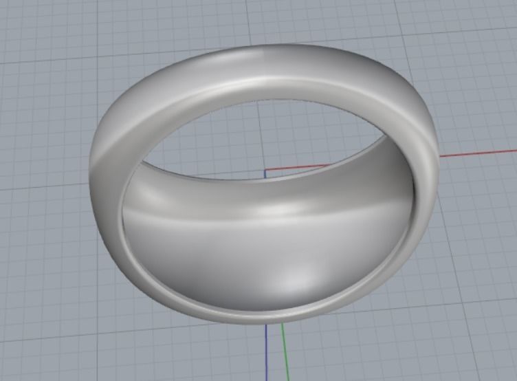 female ring 3D print model_10