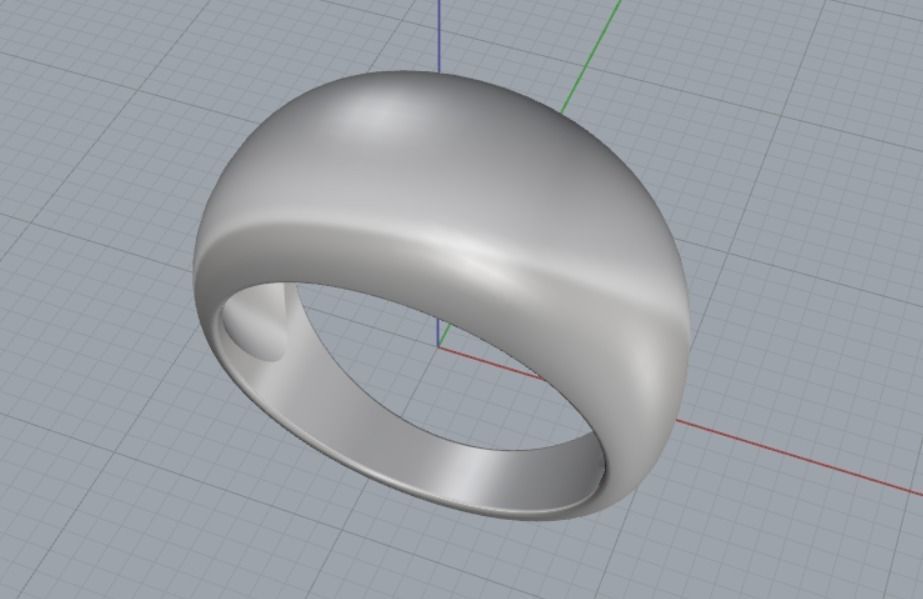 female ring 3D print model_6