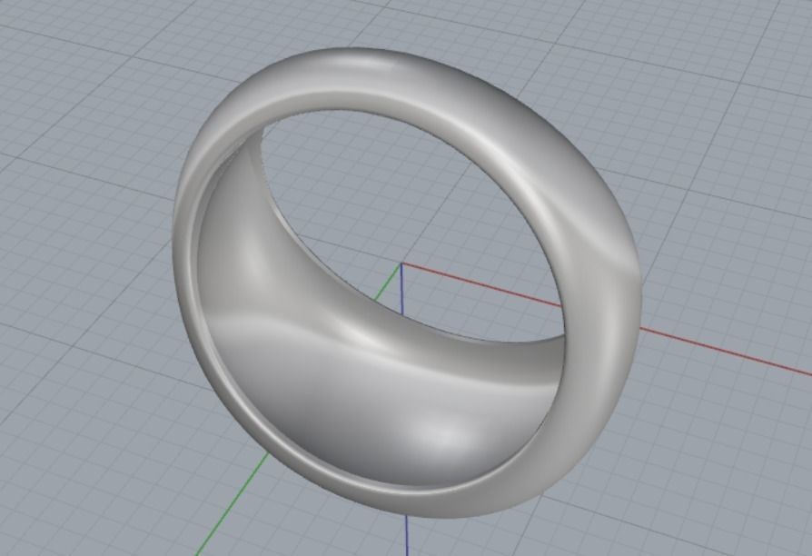 female ring 3D print model_7