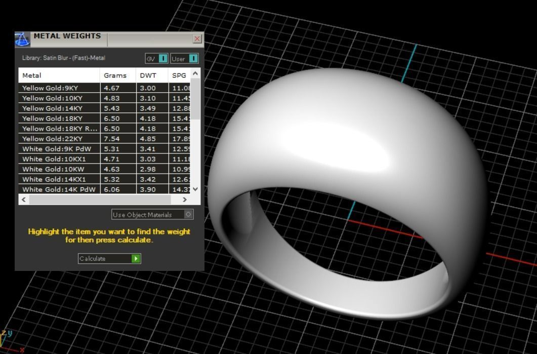 female ring 3D print model_12