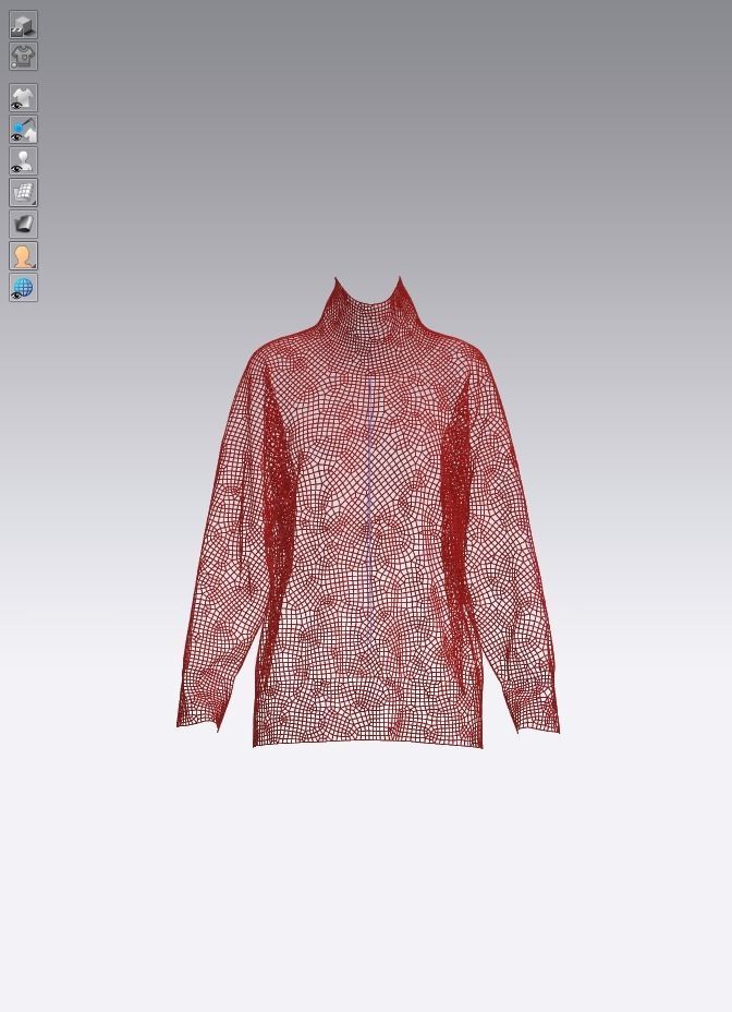 Female knit long sleeve 3D model_22