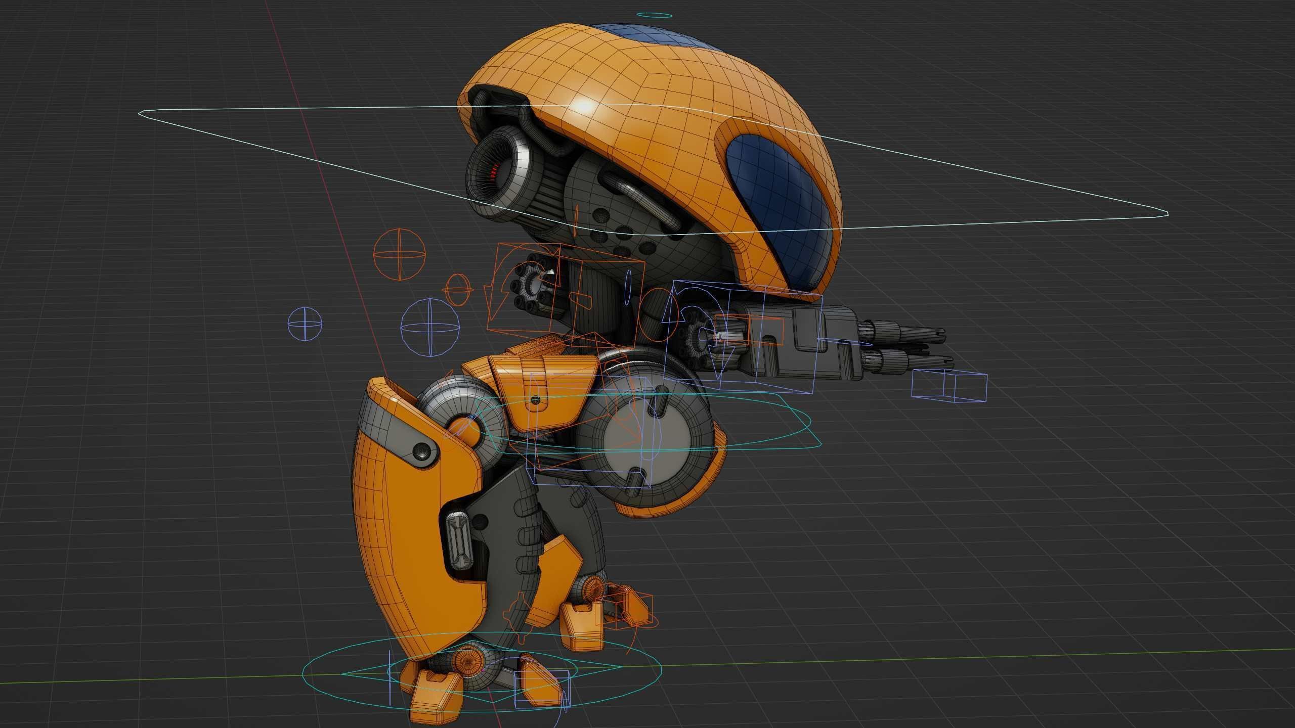 MILITARY BOT M-3000 Rigged for Unreal Engine - Unity - MIXAMO  3D model_38