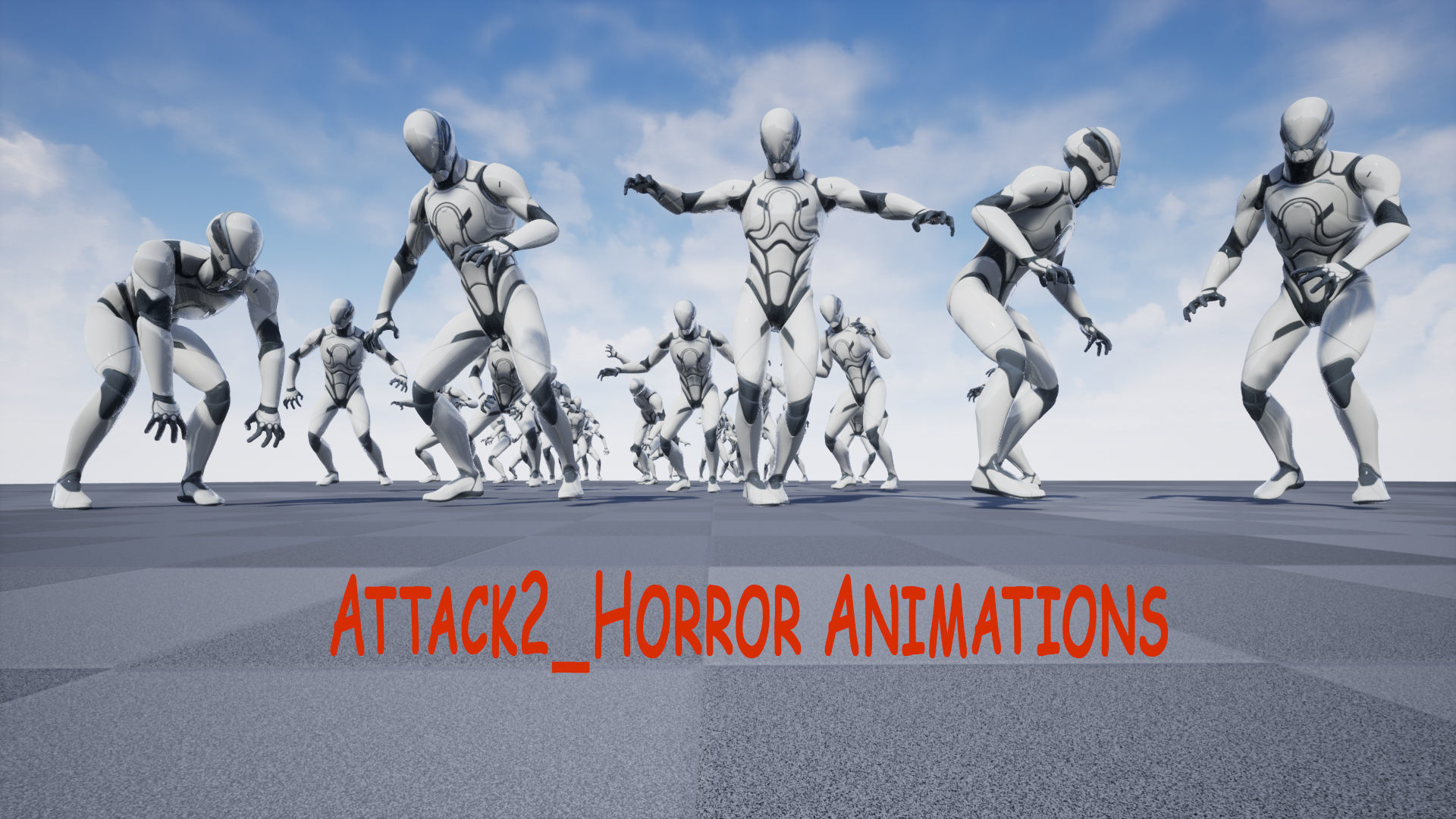Mega Pack Horror Animations   7 packs Low-poly 3D model_34