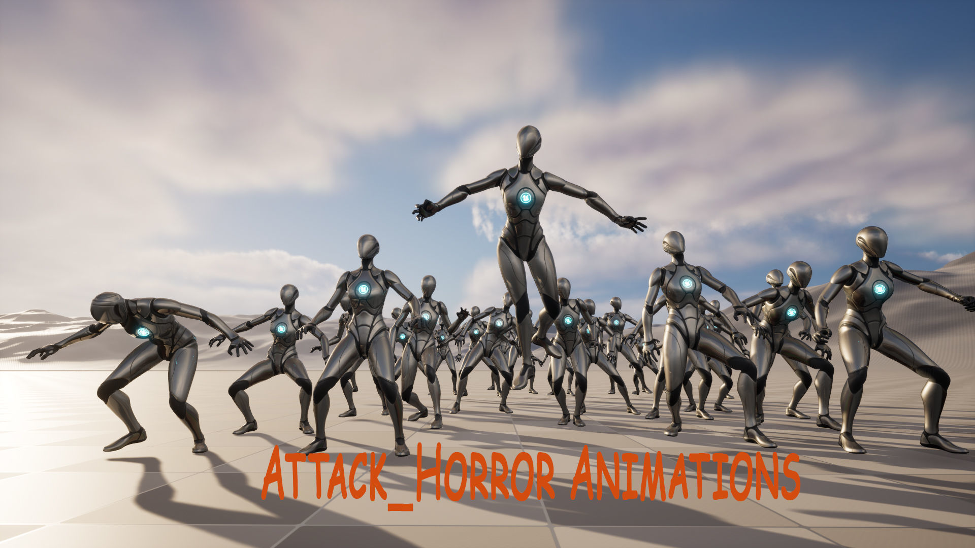 Mega Pack Horror Animations   7 packs Low-poly 3D model_19