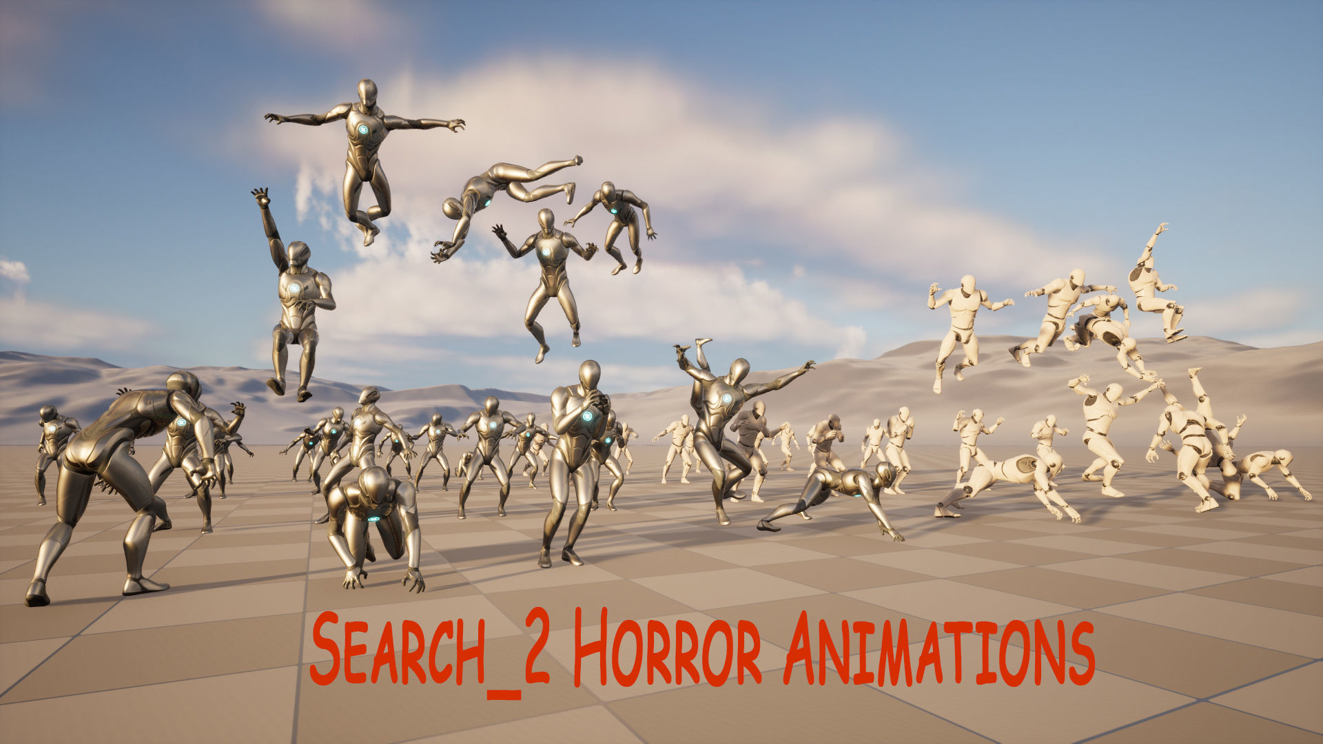 Mega Pack Horror Animations   7 packs Low-poly 3D model_36