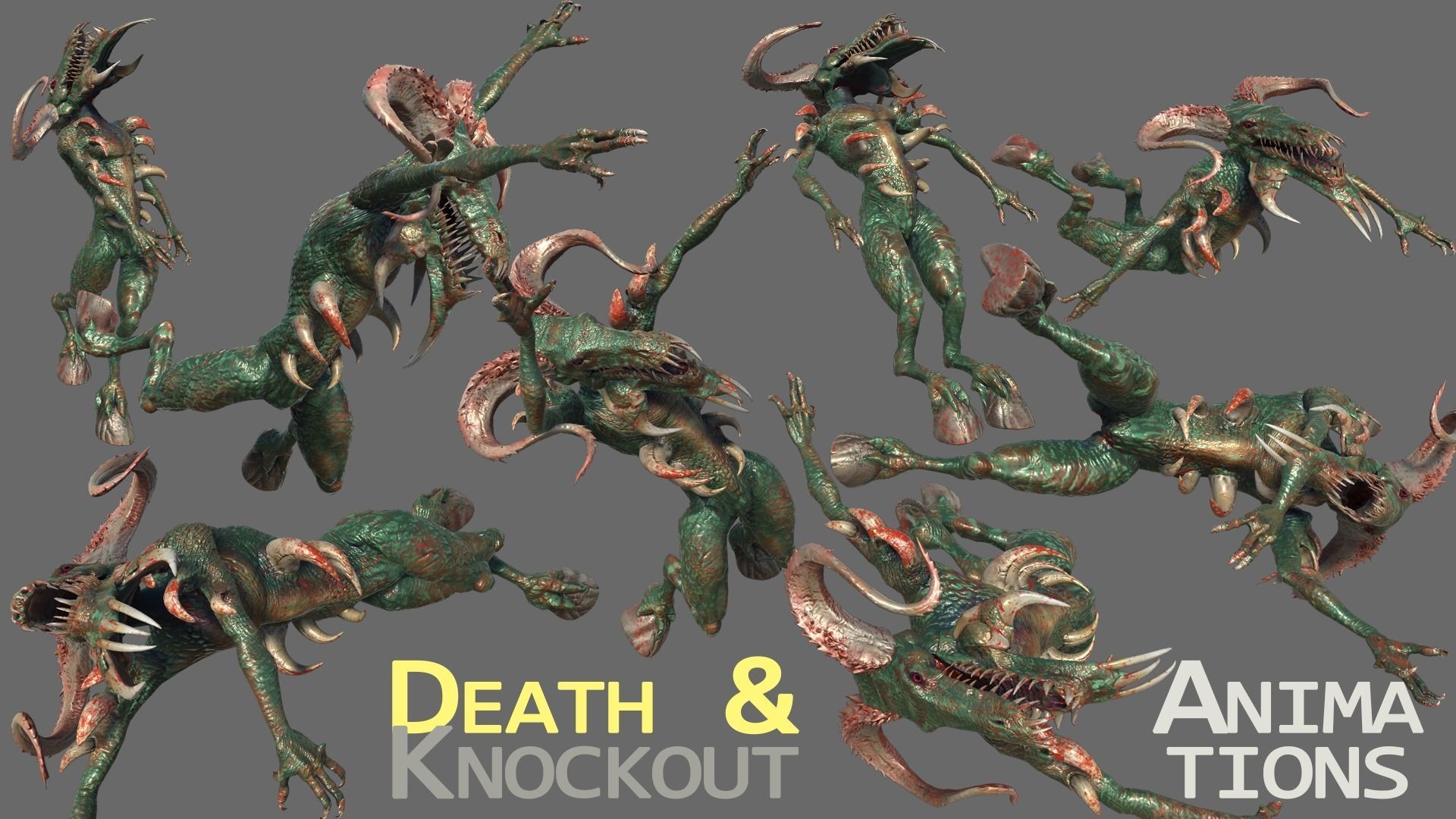 Mega Pack Horror Animations   7 packs Low-poly 3D model_24