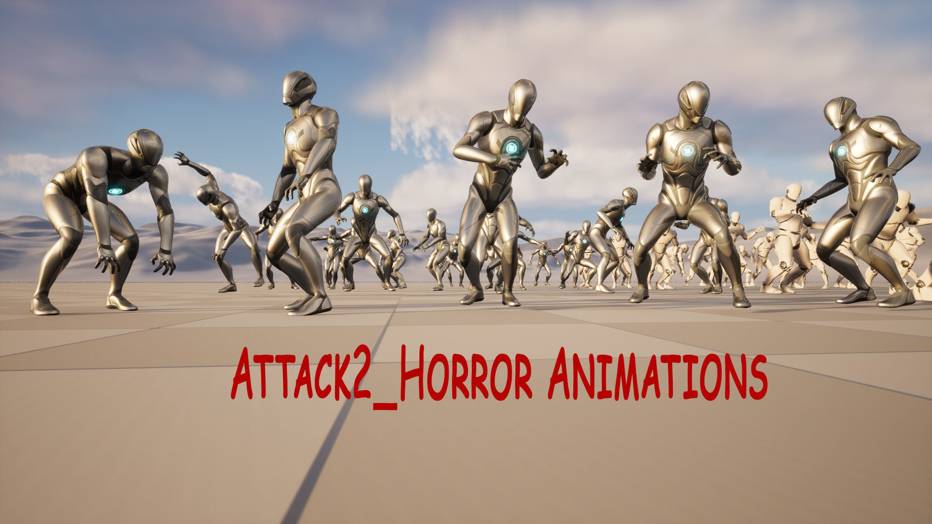 Mega Pack Horror Animations   7 packs Low-poly 3D model_37
