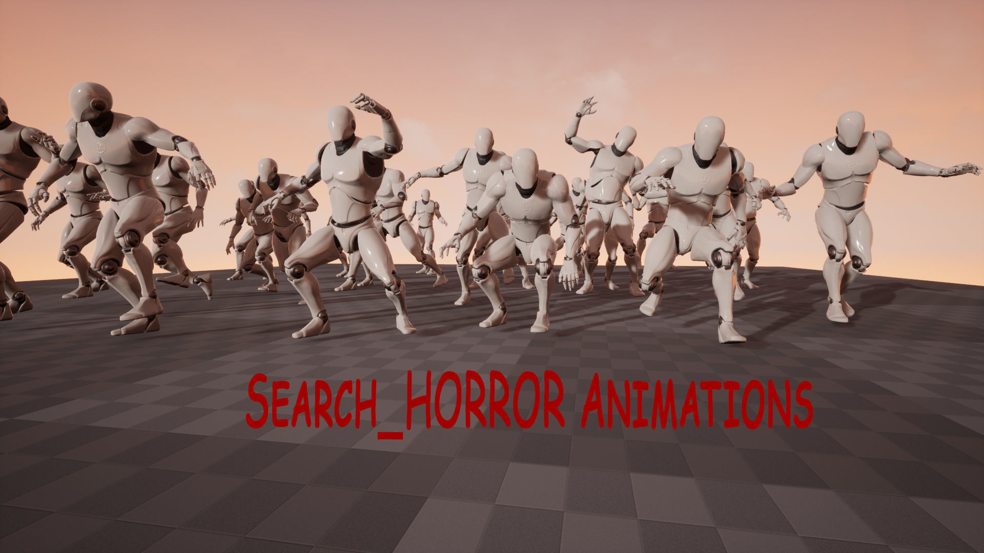 Mega Pack Horror Animations   7 packs Low-poly 3D model_21