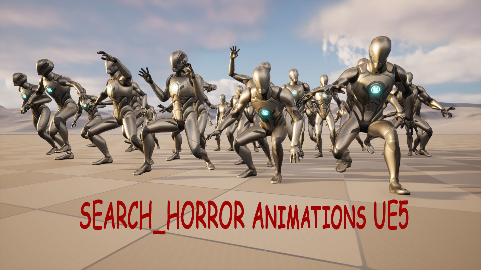 Mega Pack Horror Animations   7 packs Low-poly 3D model_17