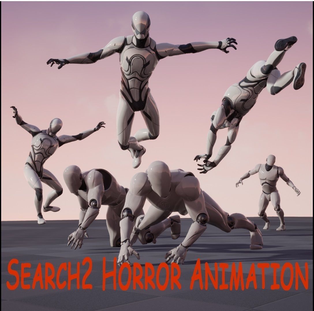 Mega Pack Horror Animations   7 packs Low-poly 3D model_13