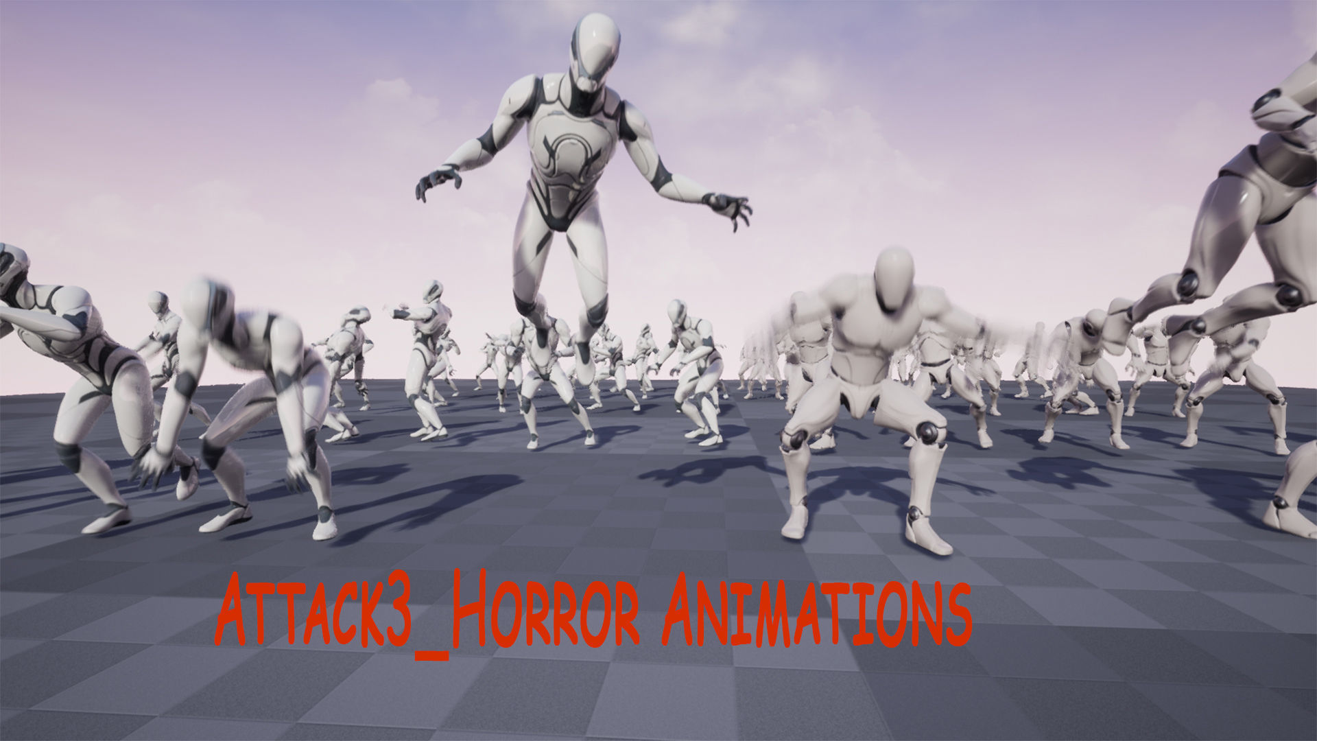 Mega Pack Horror Animations   7 packs Low-poly 3D model_33