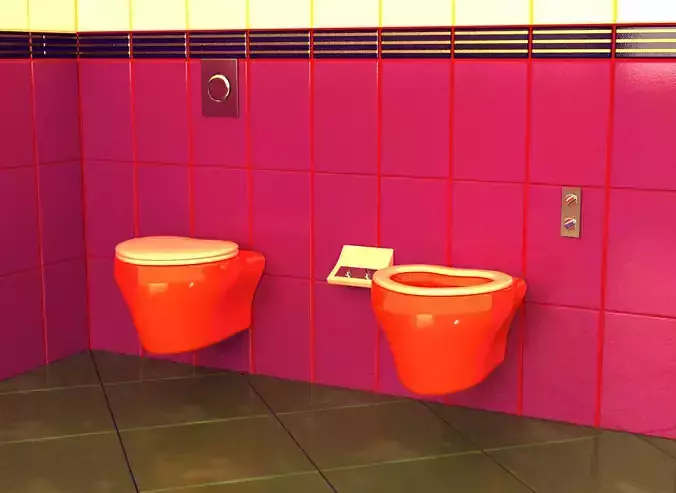 Wall-mounted toilet
